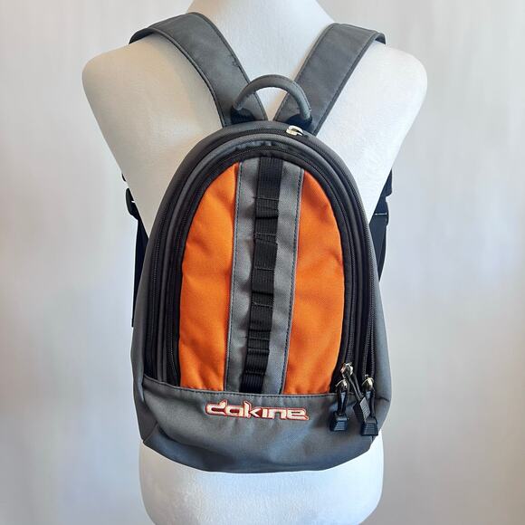 Dakine Cosmo 6.5L Backpack 100% Recycled Polyester Small Storage Orange  & Gray - Picture 1 of 14